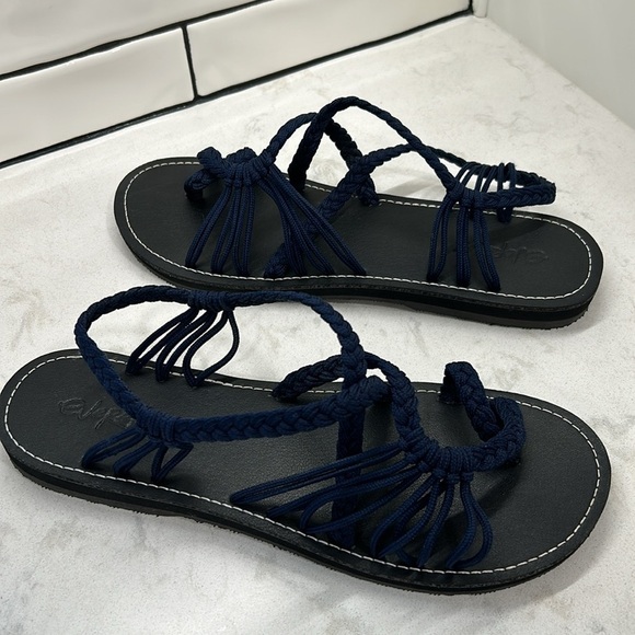 Everelax Rope Hand Braided Flat Sandals Woven Women’s Size 10 NWOT - Picture 2 of 16